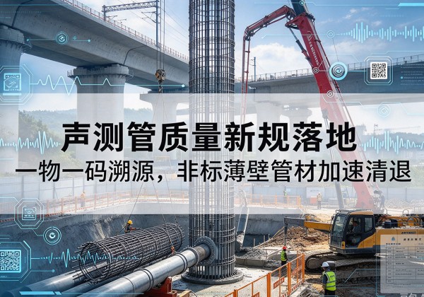 乐至声测管质量新规落地，一物一码溯源，非标薄壁管材加速清退